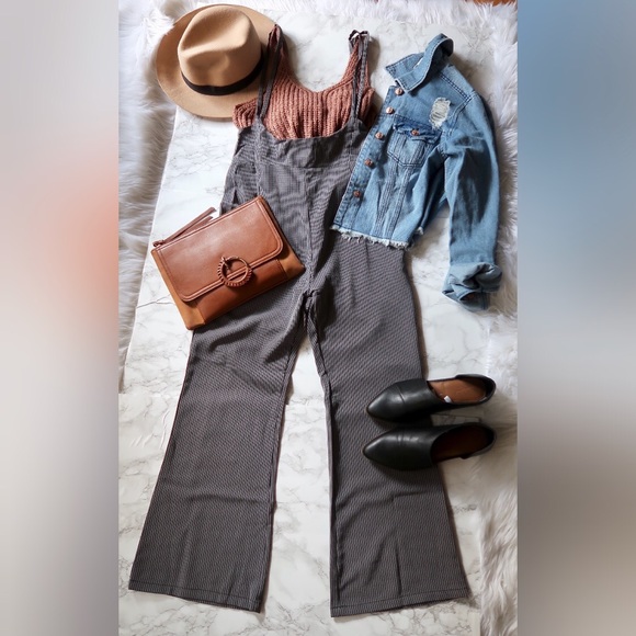 Last Small❣️MADISON-Overall Black& Grey Striped - Picture 6 of 6